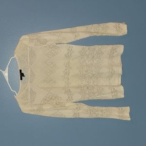 Long sleeved mesh shirt